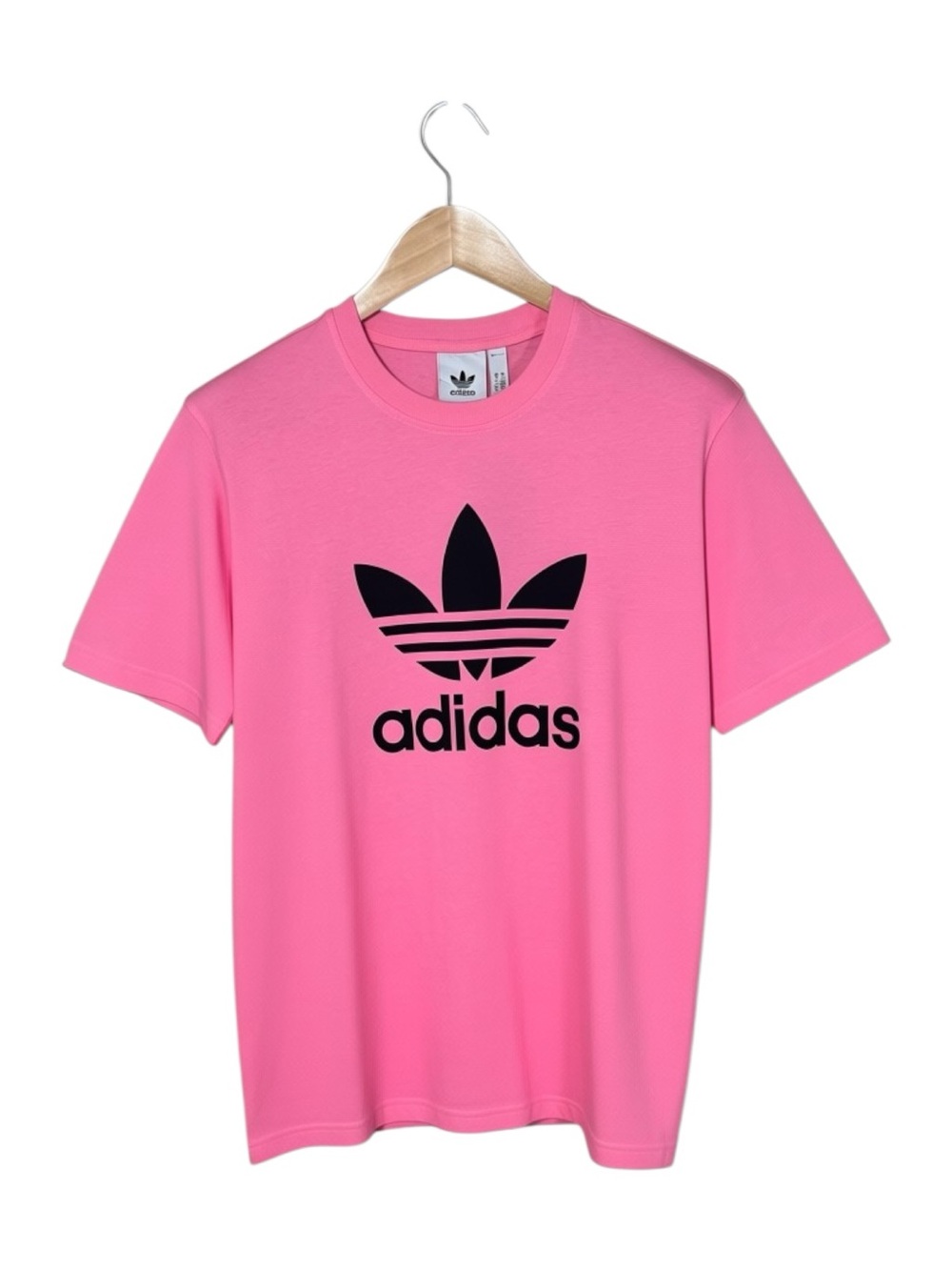 NWT Adidas Originals Adicolor Trefoil Tee Pink S